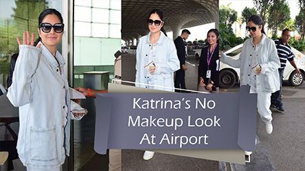Katrina Kaifs No Makeup Look With All Denim Avatar At Airport