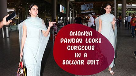 Ananya Panday Looks Gorgeous In A Salwar Suit