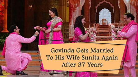 Govinda Gets Married To His Wife Sunita Again After 37 Years