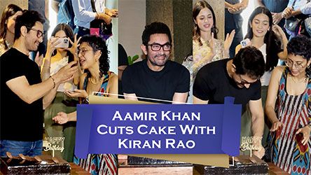 Aamir Khan Cuts Cake With Kiran Rao On His 59th Birthday
