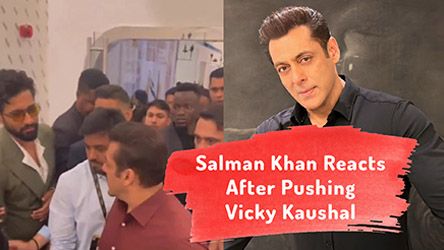 Salman Khan Reacts After Pushing Vicky Kaushal