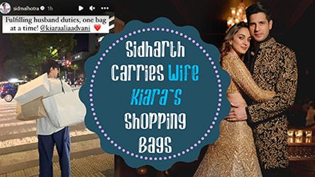 Sidharth Carries Wife Kiaras Shopping Bags