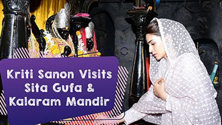 Kriti Sanon Visits Sita Gufa And Kalaram Mandir