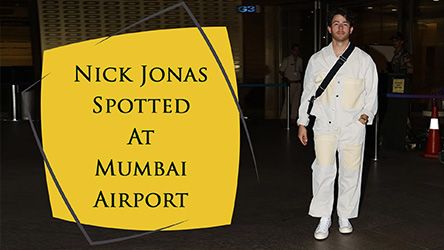 Nick Jonas Spotted At Mumbai Airport