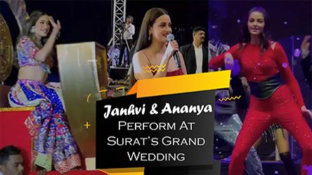 Janhvi And Ananya Perform At Surats Grand Wedding