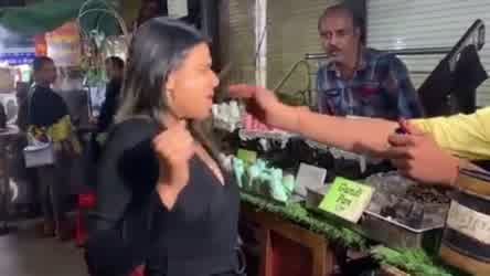 Nia Sharma tries Fire Paan, Regrets Instantly